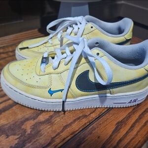 Nike Yellow and Blue Sneakers